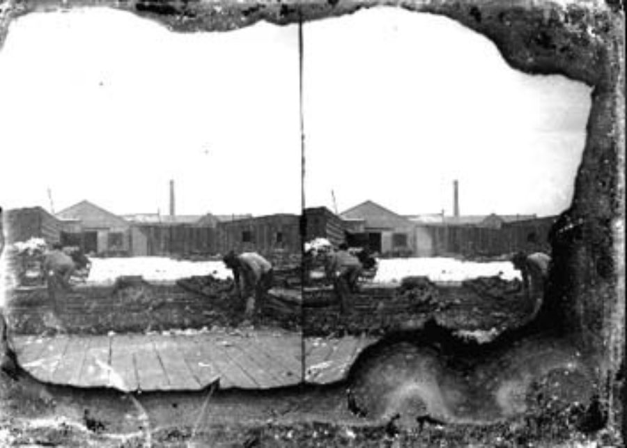 SC#194-47 Workmen clearing debris