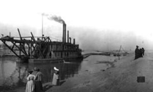 G-59263FF7-2 Dredge, 'George Sealy,' Dredging Grade Raising Canal, at 22nd. St.