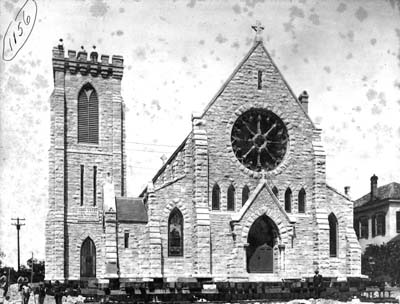 Grade Raising, Photograph labeled Grace Church P.E.