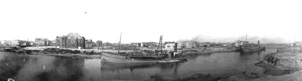 Grade Raising, Photograph labeled View of canal front 