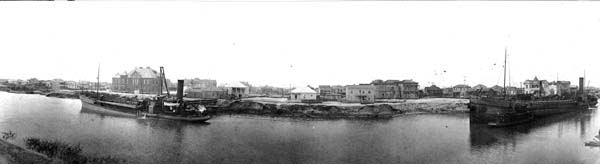 Grade Raising, Photograph labeled View of canal looking north 