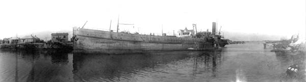 Grade Raising, Photograph labeled Leviathan after it has unloaded