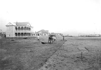Grade Raising, Photograph labeled Grading after refilling canal 