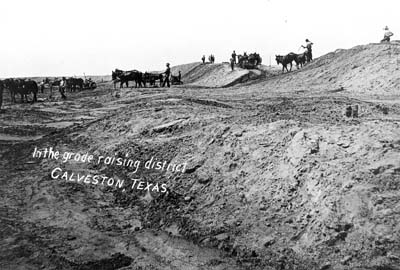 Grade Raising, Photograph labeled In the grade raising district 