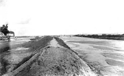 Grade Raising, Photograph labeled Holm' Filling County Seawall
