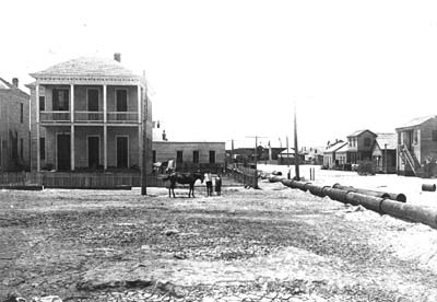 Photograph labeled After Entire Area Filled, 28th & Ave P 