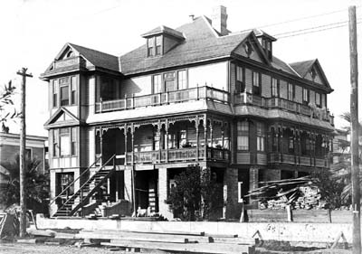 Photograph of raised residence 