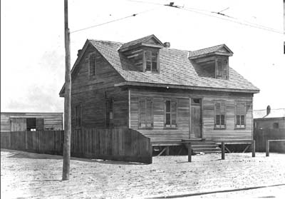Photograph labeled After Grade Raising 