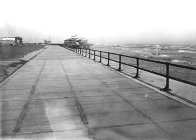 Seawall, Photograph labeled Seawall, Blvd. & Beach 