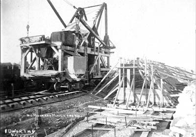 Photograph labeled Big Mixer and Mould for Wall 