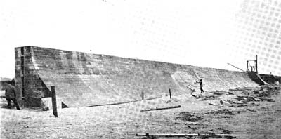 Photograph labeled The Galveston Seawall 