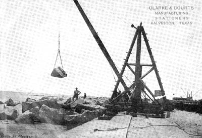 Seawall, Photograph labeled The Galveston Seawall 