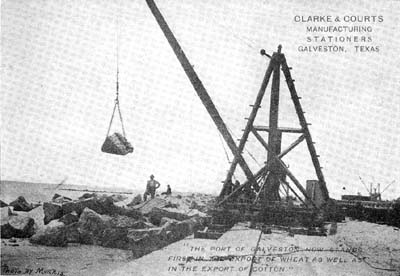Seawall, Photograph labeled The Galveston Seawall