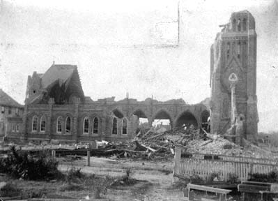 Photograph labeled Ruins of St. Patrick's Church