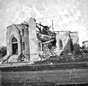 Photograph labeled 22 & I. 1st Baptist Church