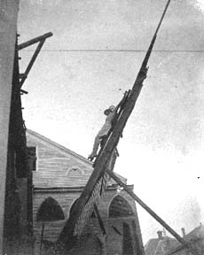 Photograph labeled Statue St. Joseph's Church
