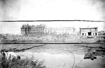 Photograph labeled Ruins Ursuline Convent
