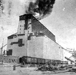 Photograph labeled Elevator A