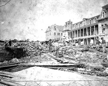 Photograph labeled Ruins St. Mary's Chapel and Infirmary