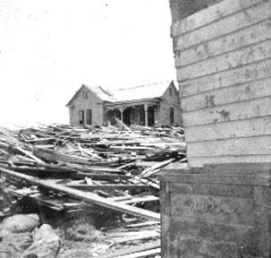 Photograph labeled Home of Thad M. Warren