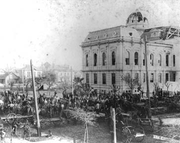 Photograph of Ball High School and school grounds