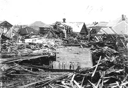 Photograph labeled 19th & Ave O looking East