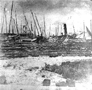 Photograph labeled Twentieth Pier