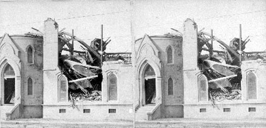 Stereo card of First Baptist Church