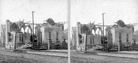 Stereo card of First Baptist Church