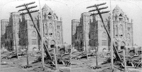 Stereo card labeled The Ursuline Academy