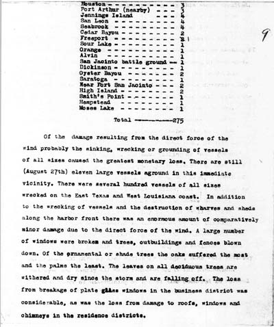 Image of page from Record of High Water, 1915 Storm