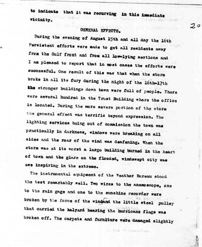 Image of page from Record of High Water, 1915 Storm