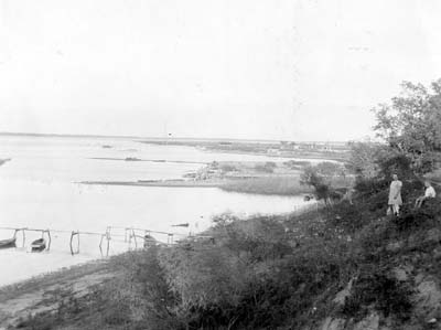 Photograph labeled Morgan's Point after 1915 Storm