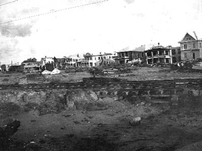 Photograph labeled The Plaza, from Boulevard near 21st Street 
