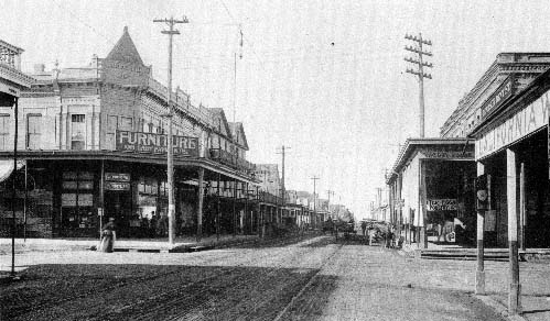 Scene on Market Street, west from 26th St.
