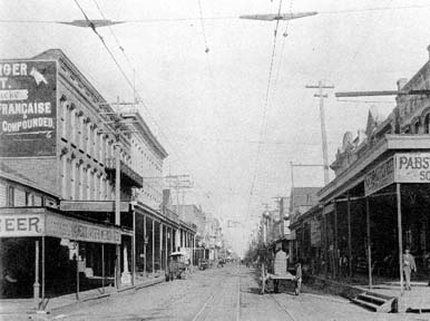 Print labeled Market Street, east from Bath Ave