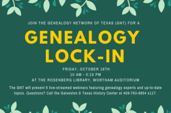 Genealogy Lock-In, October 18th