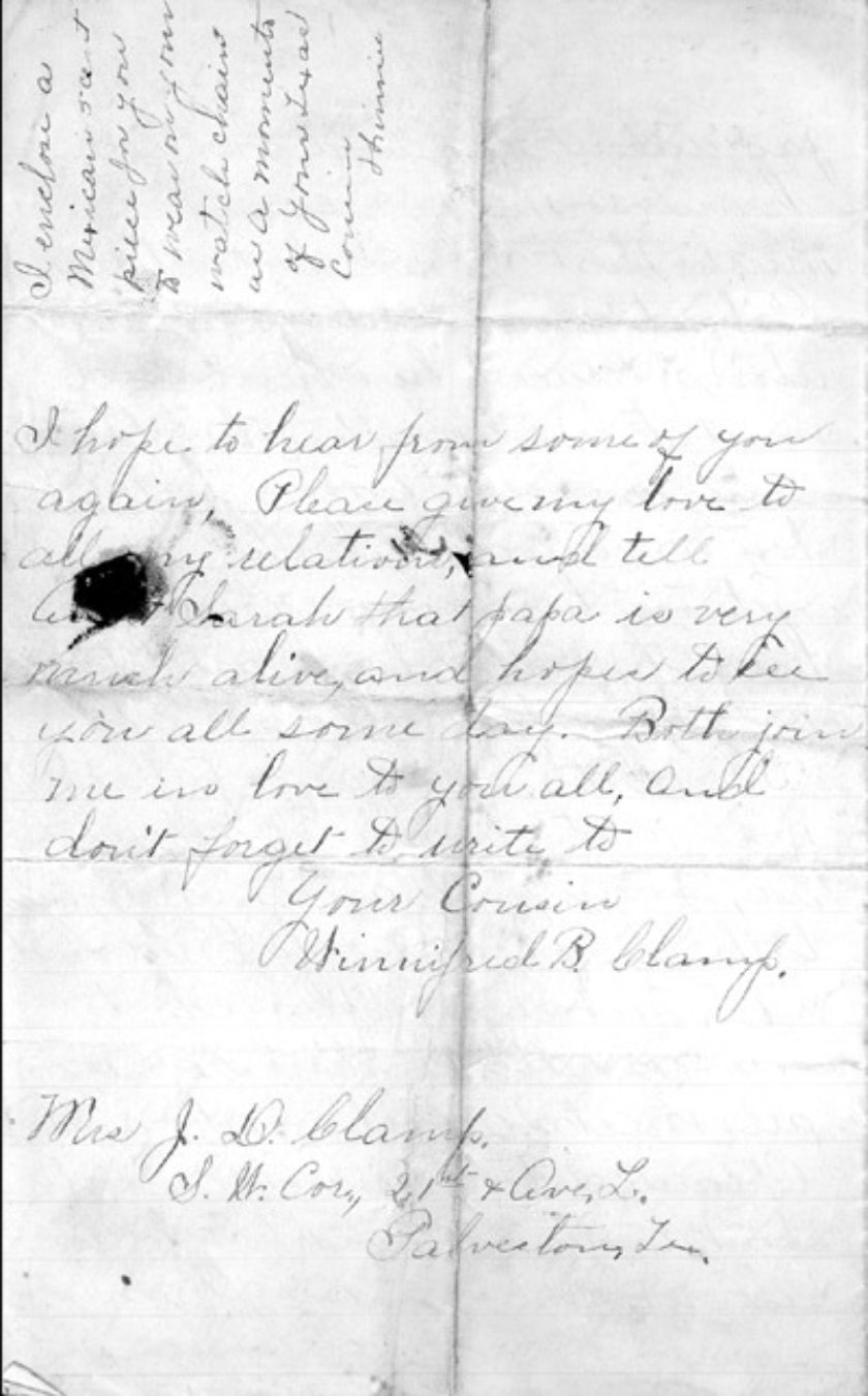 85-0013 James Brown/Winnifred B. Clamp Letters 