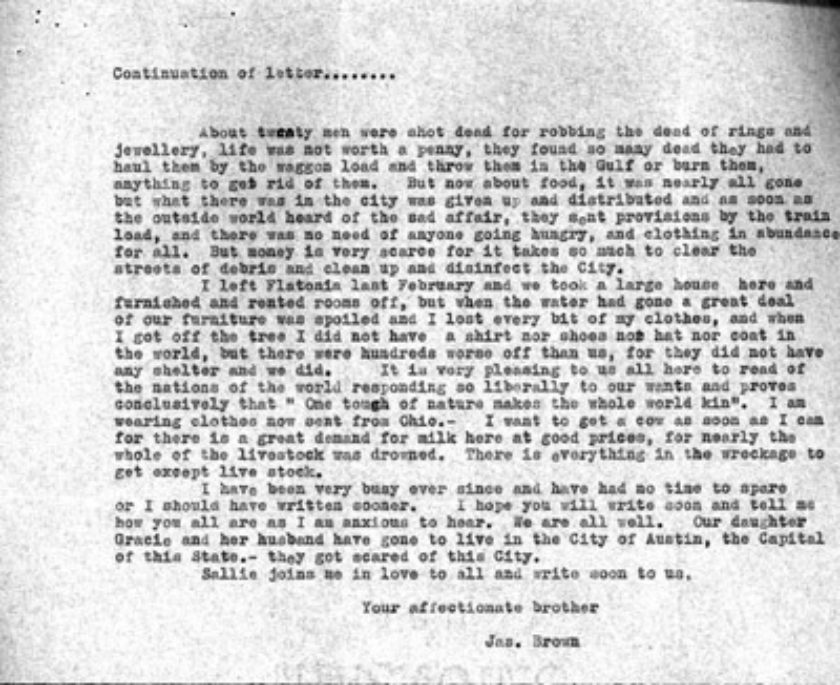 85-0013 James Brown/Winnifred B. Clamp Letters 