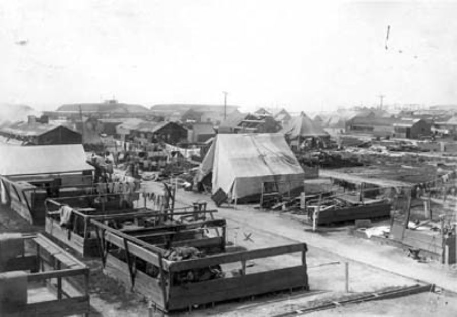 G-17713FF5.1-4 Tents and barracks at Fort Crockett