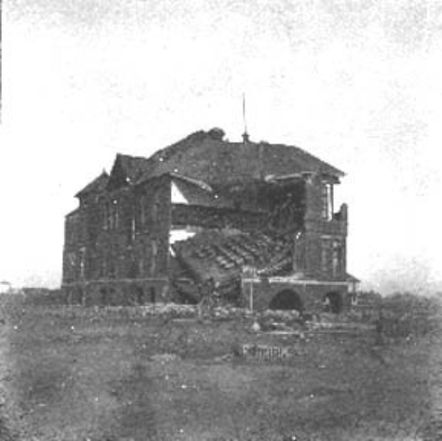 G-1771FF5.1-7 Bath Ave & N.  Bath Ave School, where many took refuge & were saved