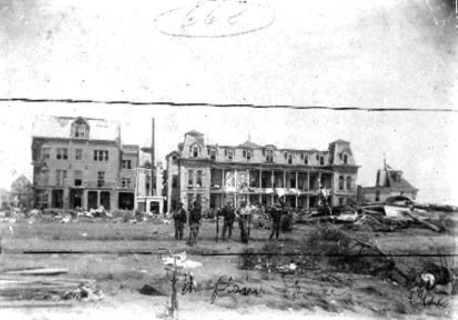 G-1771FF8.4-3 Rear view of Ruins of St. Mary's infirmary