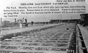 G-18221FF2-4 Greater Galveston Causeway.  Pile Yard.