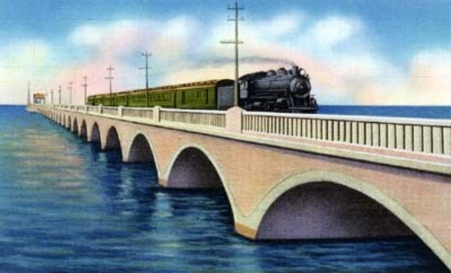 G-18221FF4.1-1 Causeway Connecting the Mainland with Galveston, Texas
